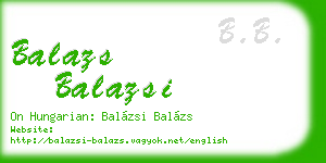 balazs balazsi business card